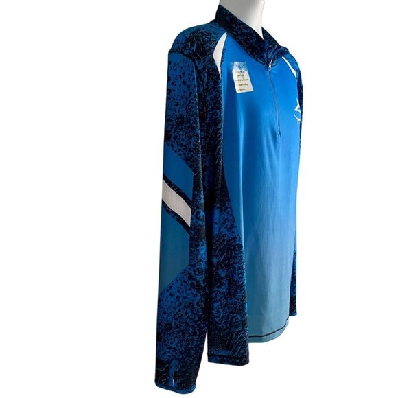 Loco Skailz Savage Mesh Long Sleeve Quarter Zip Shirt Men's Large NEW - Picture 6 of 8